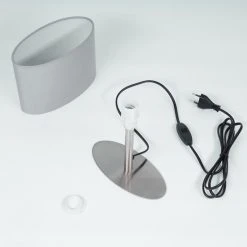 Hofstein Mavulu Tischleuchte Nickel-Matt, 1-flammig -Günstiges Tischlampen Geschäft mavulu tischleuchte h3405734 4