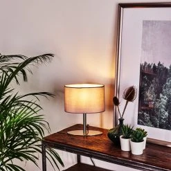 Hofstein Mavulu Tischleuchte Nickel-Matt, 1-flammig -Günstiges Tischlampen Geschäft mavulu tischleuchte h3405734 6