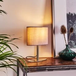 Hofstein Mavulu Tischleuchte Nickel-Matt, 1-flammig -Günstiges Tischlampen Geschäft mavulu tischleuchte h3405734 8