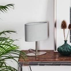 Hofstein Mavulu Tischleuchte Nickel-Matt, 1-flammig -Günstiges Tischlampen Geschäft mavulu tischleuchte h3405734 9