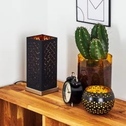 Hofstein Meldal Tischleuchte Nickel-Matt, Schwarz, 1-flammig -Günstiges Tischlampen Geschäft meldal tischleuchte h3368473 10