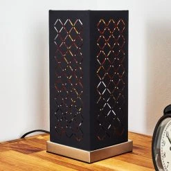 Hofstein Meldal Tischleuchte Nickel-Matt, Schwarz, 1-flammig -Günstiges Tischlampen Geschäft meldal tischleuchte h3368473 14