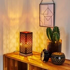 Hofstein Meldal Tischleuchte Nickel-Matt, Schwarz, 1-flammig -Günstiges Tischlampen Geschäft meldal tischleuchte h3368473 15