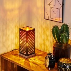 Hofstein Meldal Tischleuchte Nickel-Matt, Schwarz, 1-flammig -Günstiges Tischlampen Geschäft meldal tischleuchte h3368473 5