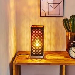 Hofstein Meldal Tischleuchte Nickel-Matt, Schwarz, 1-flammig -Günstiges Tischlampen Geschäft meldal tischleuchte h3368473 8