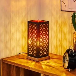 Hofstein Meldal Tischleuchte Nickel-Matt, Schwarz, 1-flammig -Günstiges Tischlampen Geschäft meldal tischleuchte h3368473 9