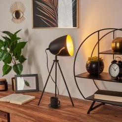 Hofstein Mickelsbo Tischleuchte Schwarz, 1-flammig -Günstiges Tischlampen Geschäft mickelsbo tischleuchte h3536780 10