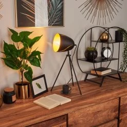 Hofstein Mickelsbo Tischleuchte Schwarz, 1-flammig -Günstiges Tischlampen Geschäft mickelsbo tischleuchte h3536780 6