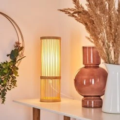 Hofstein Misa Tischleuchte Holz hell, 1-flammig -Günstiges Tischlampen Geschäft misa tischleuchte h3409190 6