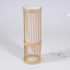 Hofstein Misa Tischleuchte Holz hell, 1-flammig -Günstiges Tischlampen Geschäft misa tischleuchte h3409190 7