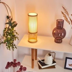Hofstein Misa Tischleuchte Holz hell, 1-flammig -Günstiges Tischlampen Geschäft misa tischleuchte h3409190 8