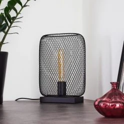 Hofstein Moholm Tischleuchte Schwarz, 1-flammig -Günstiges Tischlampen Geschäft moholm tischleuchte h3370216 3