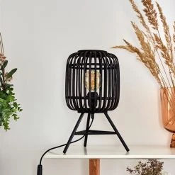 Hofstein Mongolei Tischleuchte Schwarz, 1-flammig -Günstiges Tischlampen Geschäft mongolei tischleuchte h3386996 10