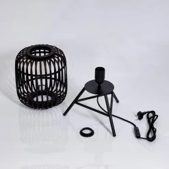 Hofstein Mongolei Tischleuchte Schwarz, 1-flammig -Günstiges Tischlampen Geschäft mongolei tischleuchte h3386996 4