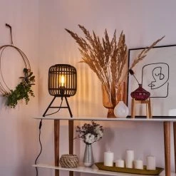 Hofstein Mongolei Tischleuchte Schwarz, 1-flammig -Günstiges Tischlampen Geschäft mongolei tischleuchte h3386996 8