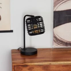 Hofstein Mongolei Tischleuchte Schwarz, 1-flammig 21 Hofstein Mongolei Tischleuchte Schwarz, 1-flammig -Günstiges Tischlampen Geschäft mongolei tischleuchte h3387733 3