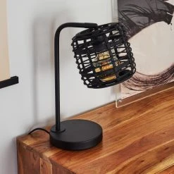 Hofstein Mongolei Tischleuchte Schwarz, 1-flammig 23 Hofstein Mongolei Tischleuchte Schwarz, 1-flammig -Günstiges Tischlampen Geschäft mongolei tischleuchte h3387733 5