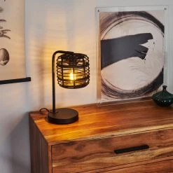 Hofstein Mongolei Tischleuchte Schwarz, 1-flammig 25 Hofstein Mongolei Tischleuchte Schwarz, 1-flammig -Günstiges Tischlampen Geschäft mongolei tischleuchte h3387733 7