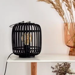 Hofstein Mongolei Tischleuchte Schwarz, 1-flammig -Günstiges Tischlampen Geschäft mongolei tischleuchte h3396087 10