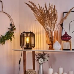 Hofstein Mongolei Tischleuchte Schwarz, 1-flammig -Günstiges Tischlampen Geschäft mongolei tischleuchte h3396087 6