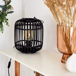 Hofstein Mongolei Tischleuchte Schwarz, 1-flammig -Günstiges Tischlampen Geschäft mongolei tischleuchte h3396087 8