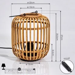 Hofstein Mongolei Tischleuchte Schwarz, 1-flammig -Günstiges Tischlampen Geschäft mongolei tischleuchte h3396124 3