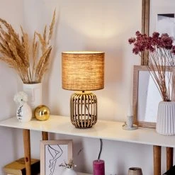 Hofstein Mongolei Tischleuchte Naturfarben, 1-flammig 18 Hofstein Mongolei Tischleuchte Naturfarben, 1-flammig -Günstiges Tischlampen Geschäft mongolei tischleuchte h3567197 6