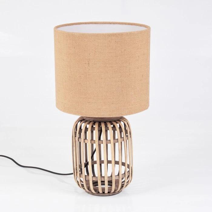 Hofstein Mongolei Tischleuchte Naturfarben, 1-flammig 10 Hofstein Mongolei Tischleuchte Naturfarben, 1-flammig – Bild 8