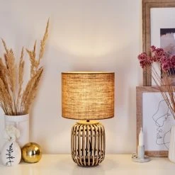 Hofstein Mongolei Tischleuchte Naturfarben, 1-flammig 20 Hofstein Mongolei Tischleuchte Naturfarben, 1-flammig -Günstiges Tischlampen Geschäft mongolei tischleuchte h3567197 8