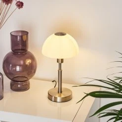 Hofstein Montecristo Tischleuchte Nickel-Matt, 1-flammig -Günstiges Tischlampen Geschäft montecristo tischleuchte h3387672 10