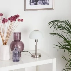 Hofstein Montecristo Tischleuchte Nickel-Matt, 1-flammig -Günstiges Tischlampen Geschäft montecristo tischleuchte h3387672 9