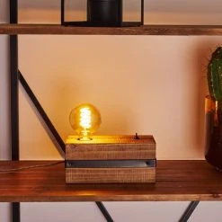 Hofstein Montgomery Tischleuchte Schwarz, Holz dunkel, 1-flammig 28 Hofstein Montgomery Tischleuchte Schwarz, Holz dunkel, 1-flammig -Günstiges Tischlampen Geschäft montgomery tischleuchte h3368596 12