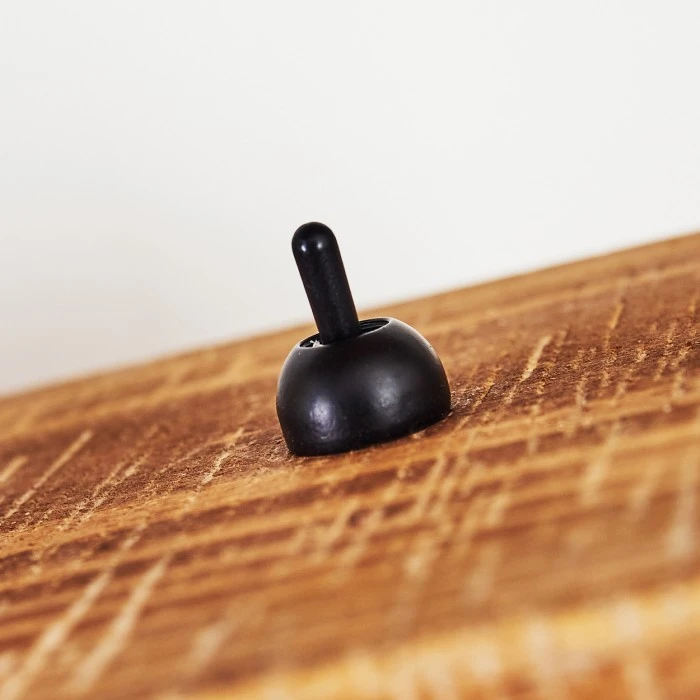 Hofstein Montgomery Tischleuchte Schwarz, Holz dunkel, 1-flammig 16 Hofstein Montgomery Tischleuchte Schwarz, Holz dunkel, 1-flammig – Bild 14