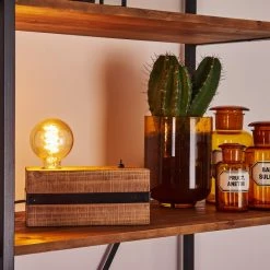 Hofstein Montgomery Tischleuchte Schwarz, Holz dunkel, 1-flammig 20 Hofstein Montgomery Tischleuchte Schwarz, Holz dunkel, 1-flammig -Günstiges Tischlampen Geschäft montgomery tischleuchte h3368596 4