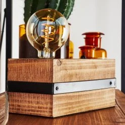 Hofstein Montgomery Tischleuchte Schwarz, Holz dunkel, 1-flammig 25 Hofstein Montgomery Tischleuchte Schwarz, Holz dunkel, 1-flammig -Günstiges Tischlampen Geschäft montgomery tischleuchte h3368596 9