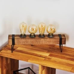 Hofstein Montgomery Tischleuchte Schwarz, Holz hell, 4-flammig 20 Hofstein Montgomery Tischleuchte Schwarz, Holz hell, 4-flammig -Günstiges Tischlampen Geschäft montgomery tischleuchte h3368619 3