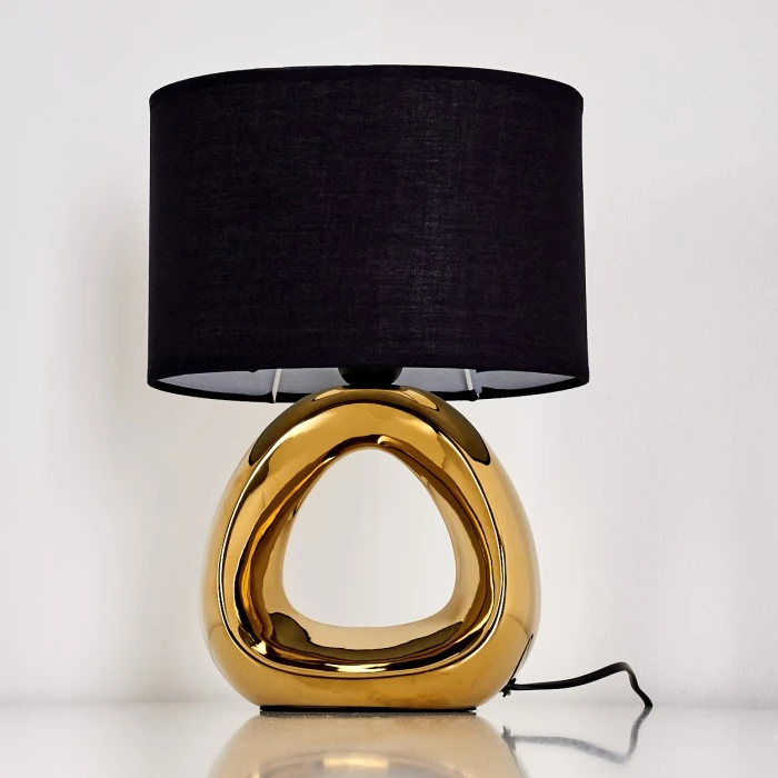 Hofstein Morcote Tischleuchte Gold, 1-flammig 7 Hofstein Morcote Tischleuchte Gold, 1-flammig – Bild 5