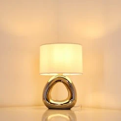 Hofstein Morcote Tischleuchte Chrom, 1-flammig -Günstiges Tischlampen Geschäft morcote tischleuchte h3282519 do1 12