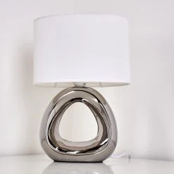 Hofstein Morcote Tischleuchte Chrom, 1-flammig -Günstiges Tischlampen Geschäft morcote tischleuchte h3282519 do1 16