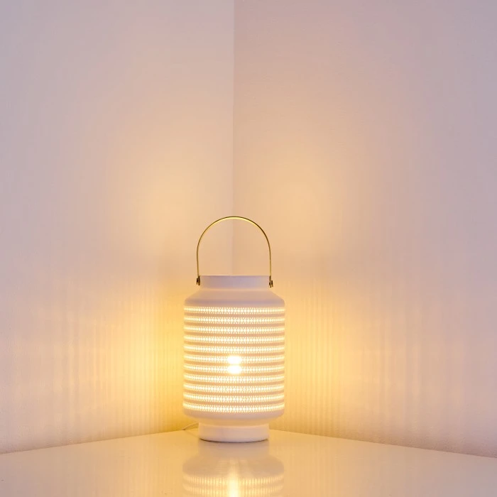 Hofstein Nakajima Tischleuchte Weiß, 1-flammig 8 Hofstein Nakajima Tischleuchte Weiß, 1-flammig – Bild 6