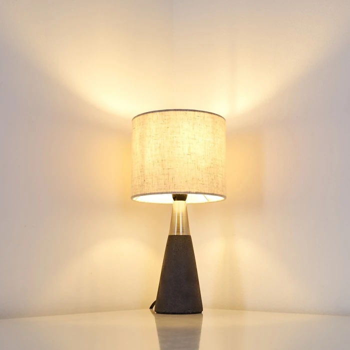 Hofstein Nanjing Tischleuchte Nickel-Matt, Schwarz, 1-flammig 13 Hofstein Nanjing Tischleuchte Nickel-Matt, Schwarz, 1-flammig – Bild 11