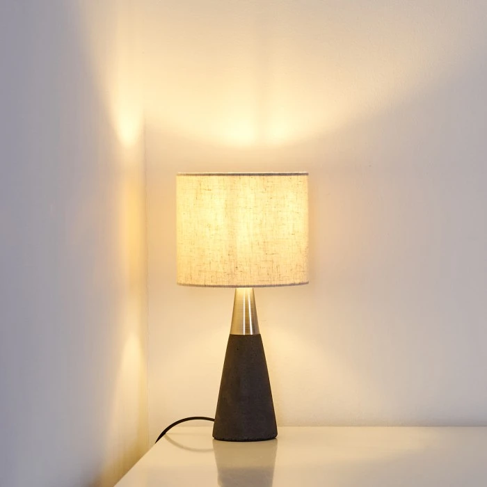 Hofstein Nanjing Tischleuchte Nickel-Matt, Schwarz, 1-flammig 15 Hofstein Nanjing Tischleuchte Nickel-Matt, Schwarz, 1-flammig – Bild 13