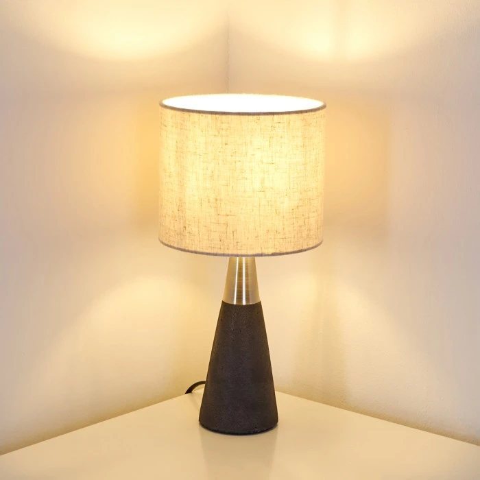 Hofstein Nanjing Tischleuchte Nickel-Matt, Schwarz, 1-flammig 17 Hofstein Nanjing Tischleuchte Nickel-Matt, Schwarz, 1-flammig – Bild 15