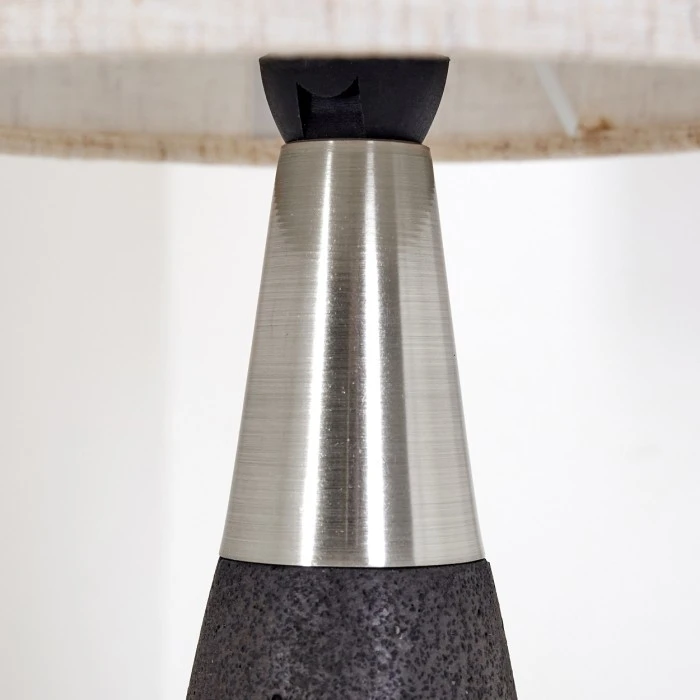 Hofstein Nanjing Tischleuchte Nickel-Matt, Schwarz, 1-flammig 18 Hofstein Nanjing Tischleuchte Nickel-Matt, Schwarz, 1-flammig – Bild 16