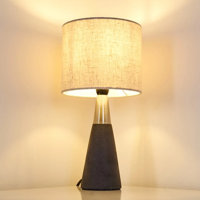 Hofstein Nanjing Tischleuchte Nickel-Matt, Schwarz, 1-flammig 5 Hofstein Nanjing Tischleuchte Nickel-Matt, Schwarz, 1-flammig – Bild 3