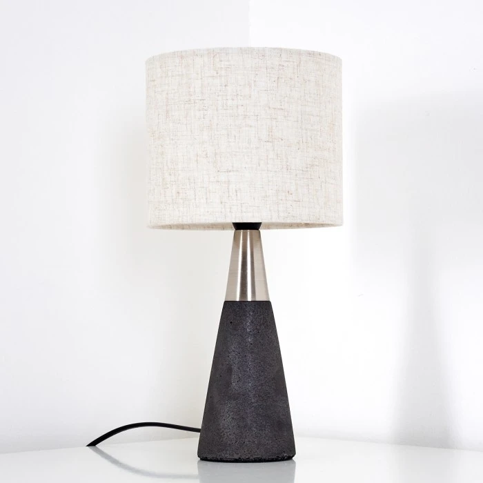 Hofstein Nanjing Tischleuchte Nickel-Matt, Schwarz, 1-flammig 6 Hofstein Nanjing Tischleuchte Nickel-Matt, Schwarz, 1-flammig – Bild 4