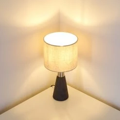 Hofstein Nanjing Tischleuchte Nickel-Matt, Schwarz, 1-flammig 24 Hofstein Nanjing Tischleuchte Nickel-Matt, Schwarz, 1-flammig -Günstiges Tischlampen Geschäft nanjing tischleuchte h3352373 4