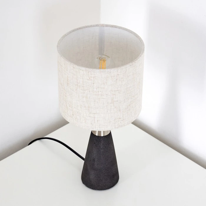 Hofstein Nanjing Tischleuchte Nickel-Matt, Schwarz, 1-flammig 11 Hofstein Nanjing Tischleuchte Nickel-Matt, Schwarz, 1-flammig – Bild 9