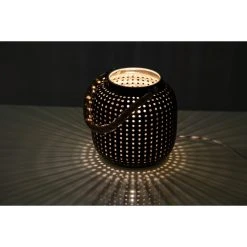 Nino Leuchten BOLA Tischleuchte Schwarz, Braun, 1-flammig -Günstiges Tischlampen Geschäft nino leuchten bola tischleuchte 50770108 2