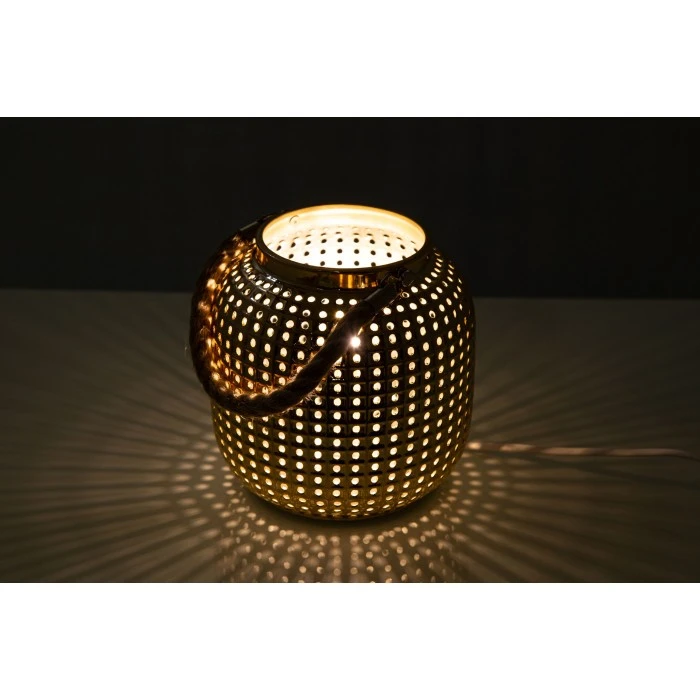 Nino Leuchten BOLA Tischleuchte Braun, Gold, 1-flammig 5 Nino Leuchten BOLA Tischleuchte Braun, Gold, 1-flammig – Bild 3